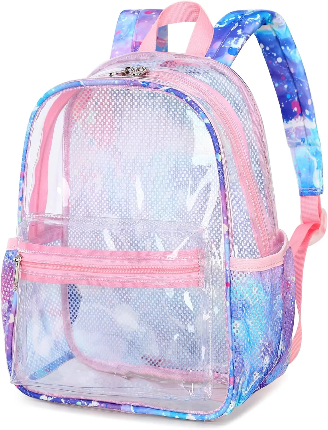 CAMTOP Clear Backpack for Stadium Events Approved 12x6x12 Small Clear Bag Mini Backpacks Purse for festival Concert Work