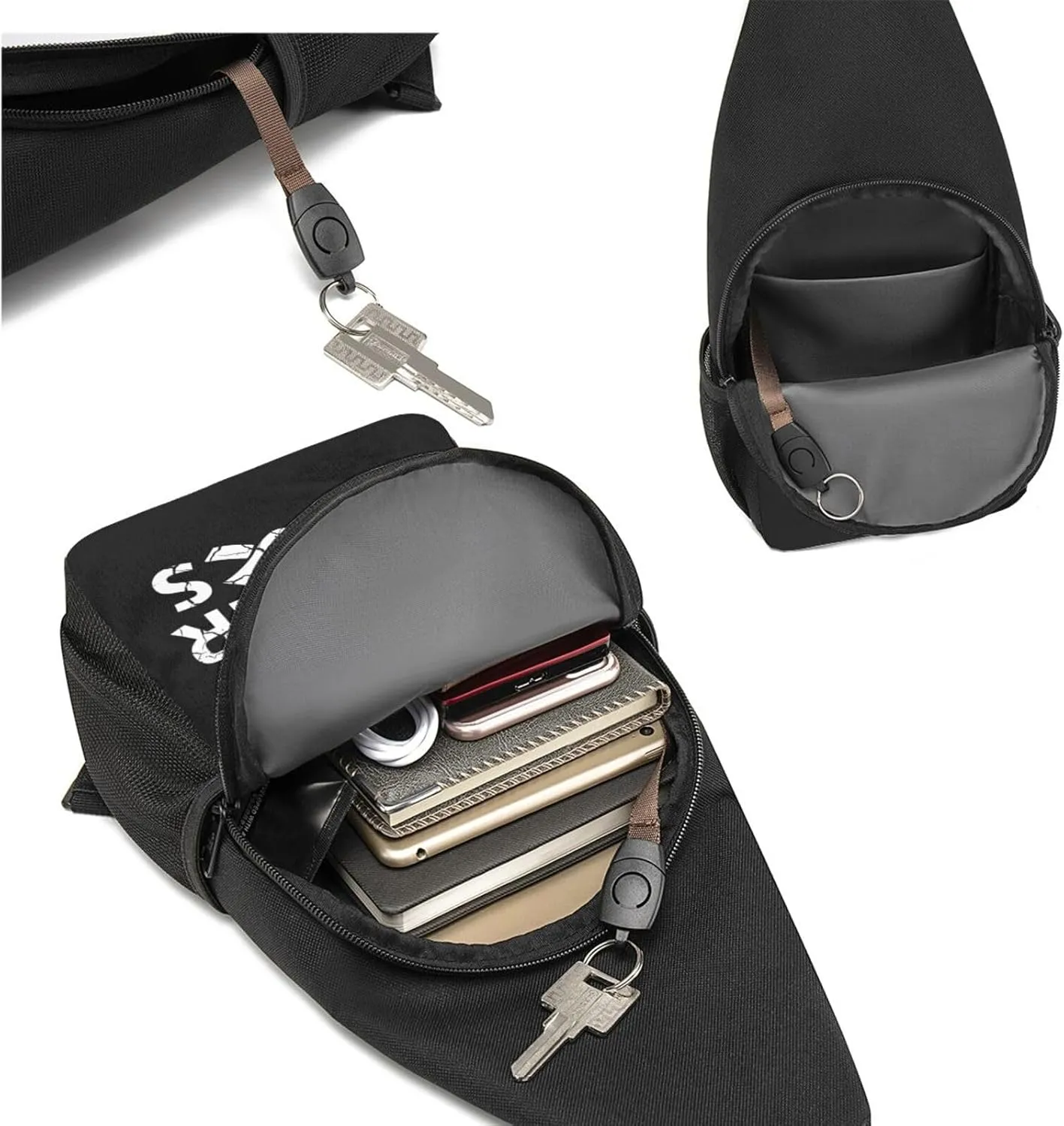 Cancer Sucks Sling Bag Crossbody Backpack Shoulder Casual Daypack Bags for Men Women