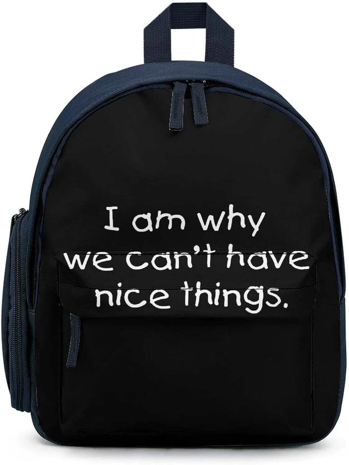 Can'T Have Nice Things Simple Backpack Lightweight Cute Printing Shoulder Bag Family Travel Blue-style