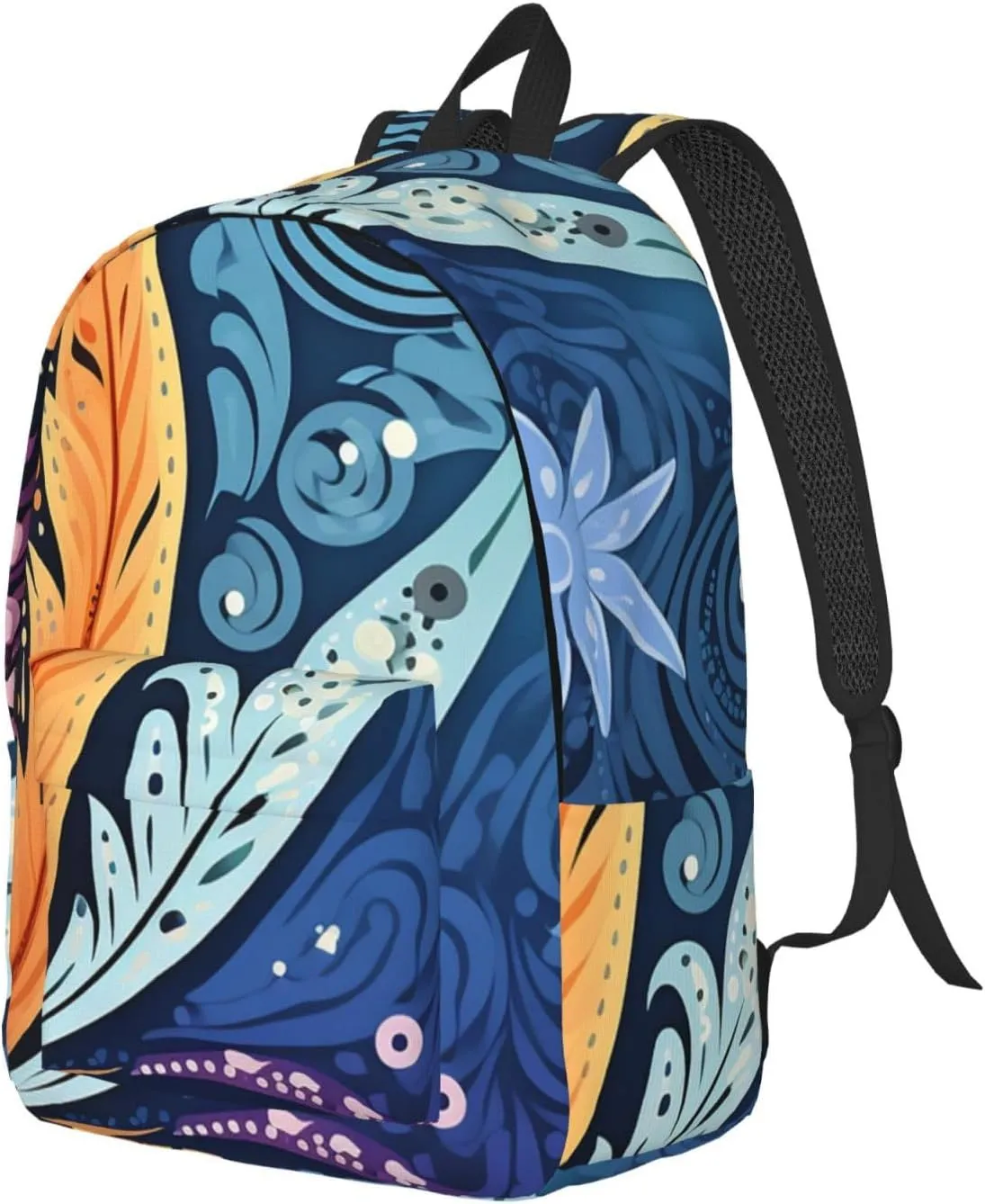 Canvas Backpack Lightweight Laptop Backpack for Men Women Aboriginal patterns Backpack Casual Daypack for Travel