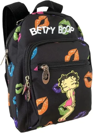 Canvas Cute Mini Backpack (Black: Flirt)