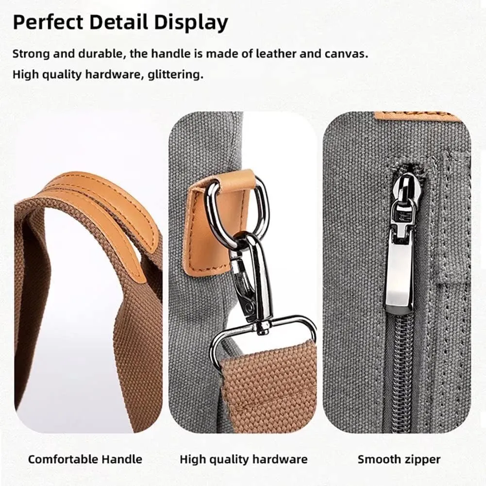 Canvas Handbag for Women Cloth Tote Shoulder Purses Hobo Casual Crossbody Bag Large Top Handle Shopper Bag
