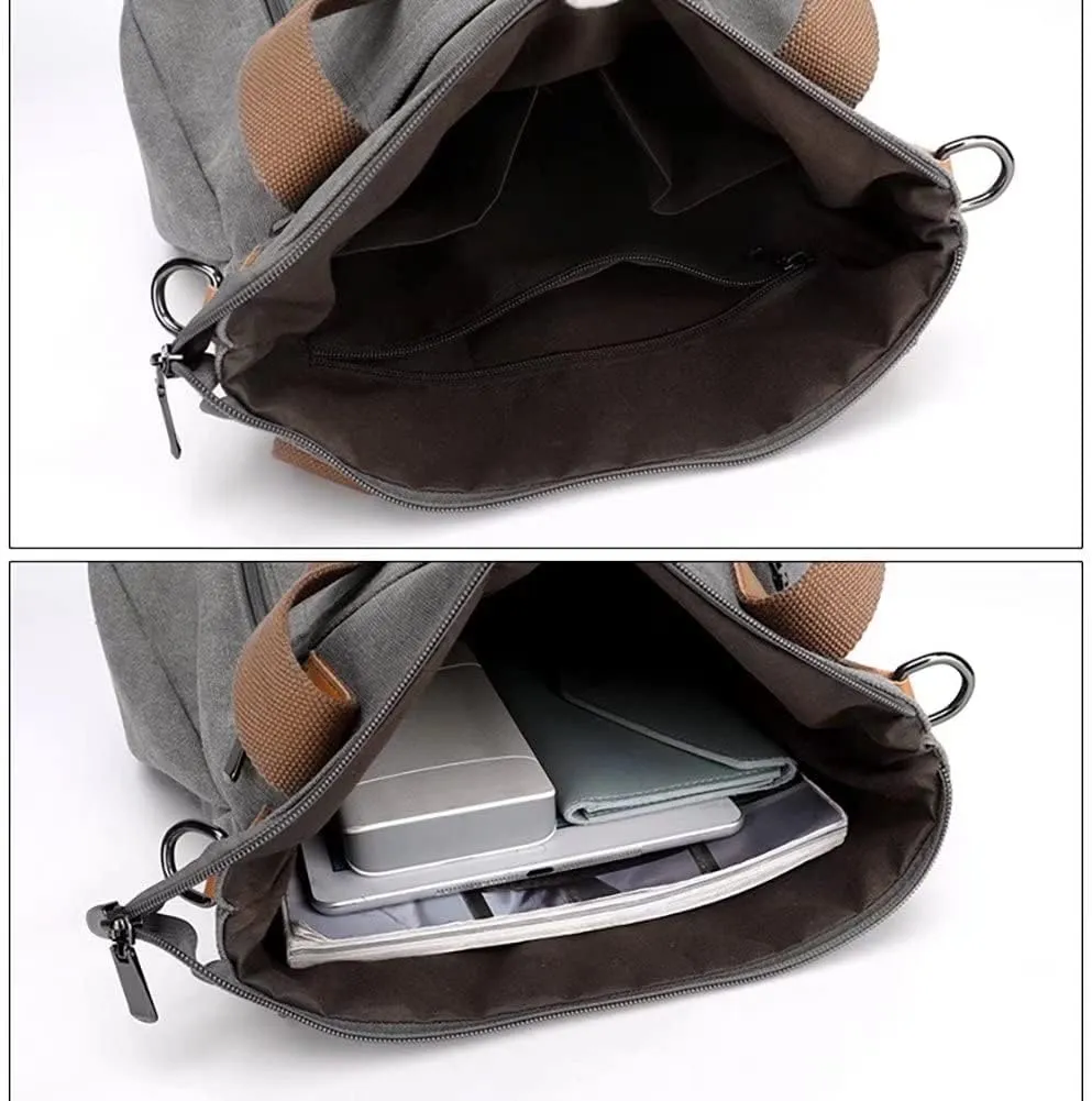 Canvas Handbag for Women Cloth Tote Shoulder Purses Hobo Casual Crossbody Bag Large Top Handle Shopper Bag