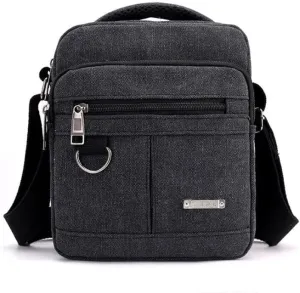 Canvas Shoulder Bag Canvas Crossbody Backpack Outdoor Leisure Travel Portable Shoulder Bag Suitable for Men and Women