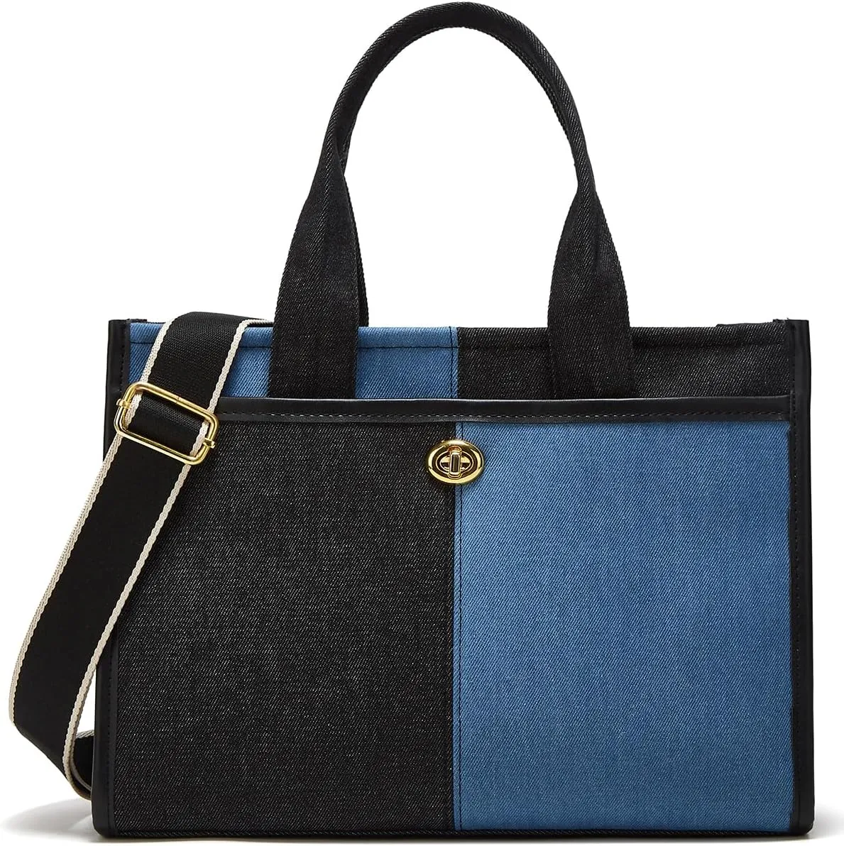 Canvas Tote Bag Women Large Denim Shoulder Bag Vintage Satchels Cute Hobo Bags Work Travel College Casual Tote Handbag