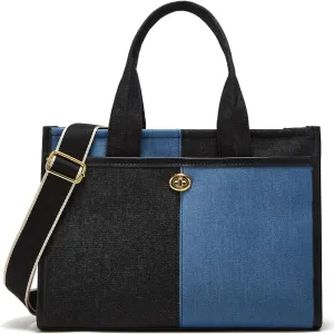 Canvas Tote Bag Women Large Denim Shoulder Bag Vintage Satchels Cute Hobo Bags Work Travel College Casual Tote Handbag
