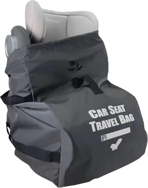 Car Seat Travel Bag for Air Travel - Profaster Airplane Carseat Gate Check Bag Backpack, Fold with Attached Carry Bag, Gray
