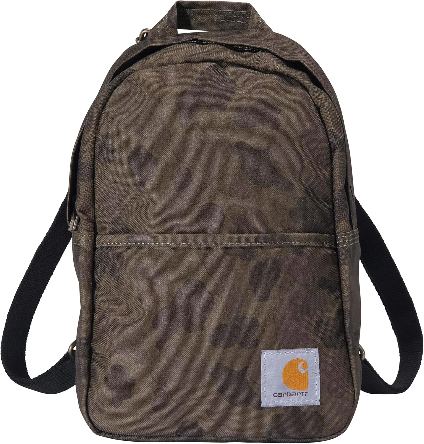 Carhartt Classic Mini Backpack, Water-Resistant Backpack with Adjustable Shoulder Straps, Duck Camo