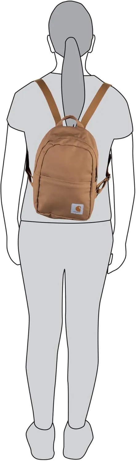 Carhartt Classic Mini Backpack, Water-Resistant Backpack with Adjustable Shoulder Straps, Duck Camo