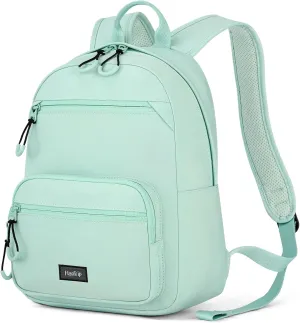 Carry On Travel Backpack For Men Women, 13 Inch Small Mini Work Bag Personal Item Backpacks, Camping Back Pack Lightweight Hiking Daypack For Office Nurse Commuter (Cyan)