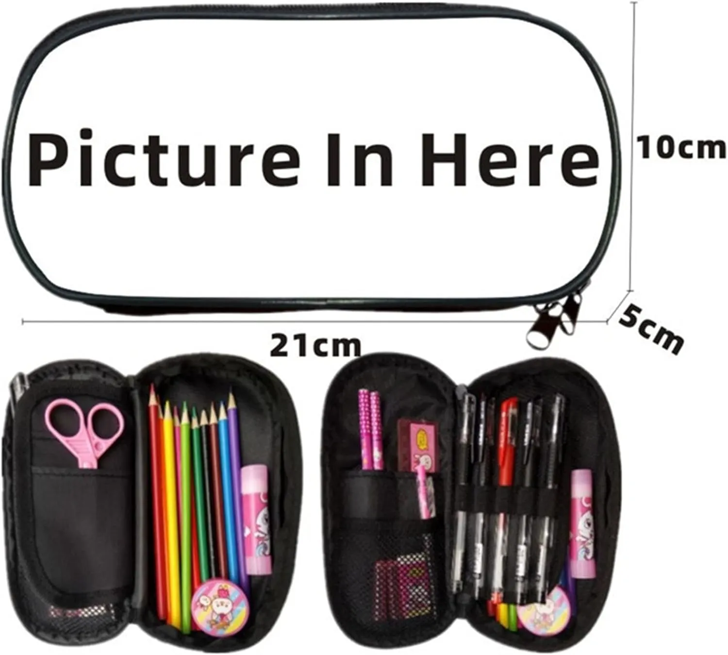 Cartoon Shrek 3 in 1 Backpack Set-Waterproof Bookbag Shoulder Bag Mini Case Casual Daypack for Travel