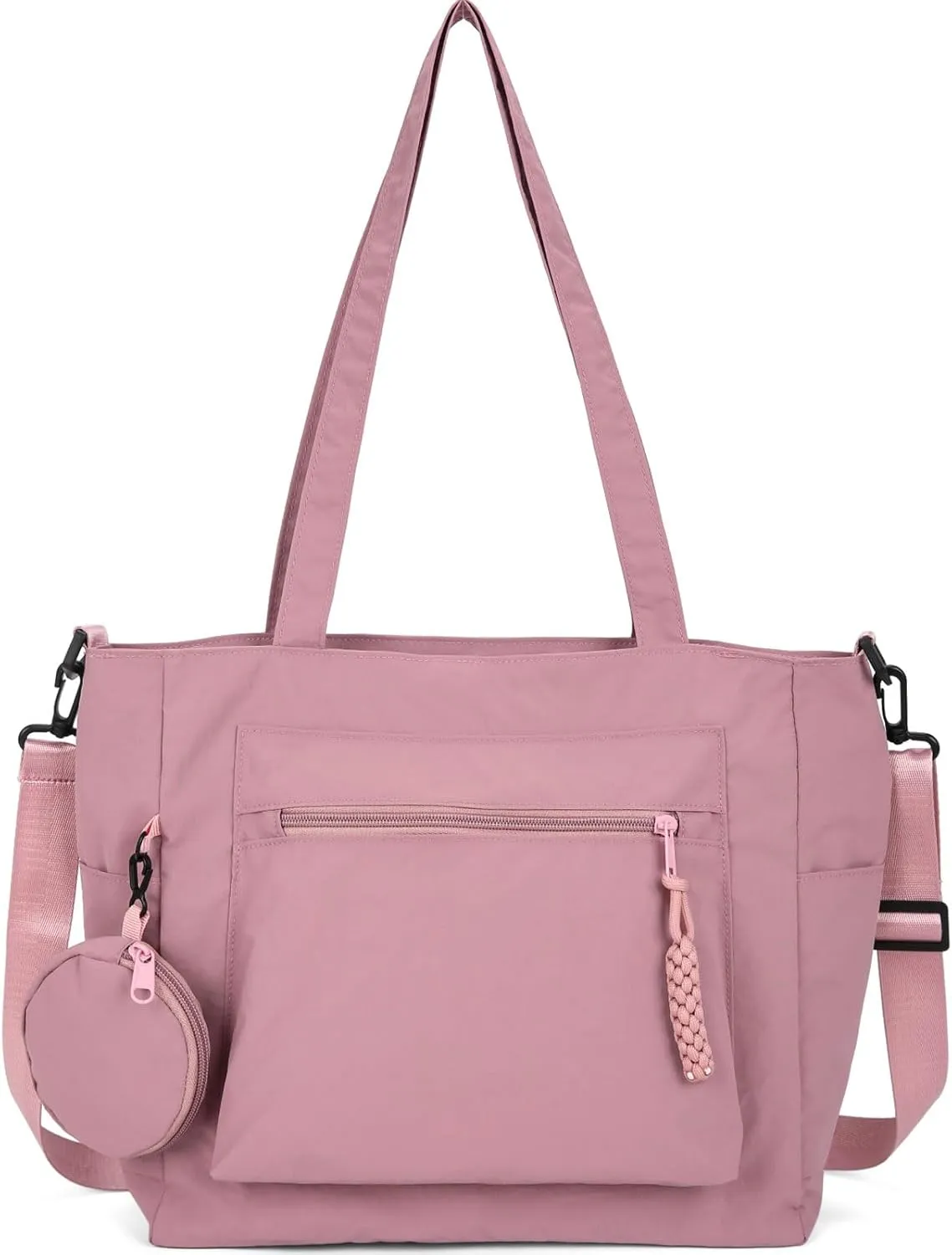 Casual Crossbody Bag Nylon Plain Messenger Bag Hobo Shoulder Bag Travel Daypacks