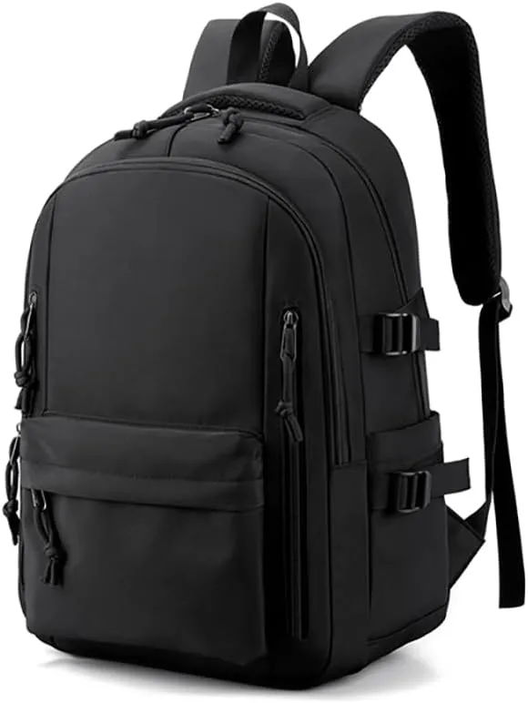 Casual Laptop Backpack for Men and Women, Commuter Backpack, Gym, Travel, Sports, Work, Book Bag, Business Black Backpack, Lightweight Back Pack, Waterproof, 30L.