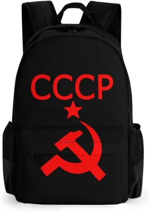 CCCP Star Soviet Union USSR Travel Laptop Backpack for Men Women Casual Basic Bag Hiking Backpacks Work