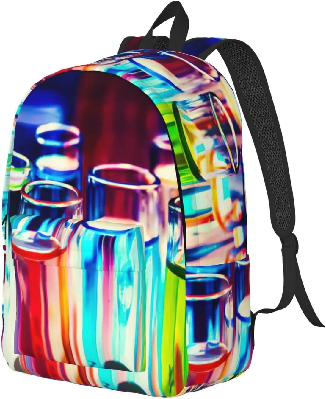 Chemistry Test Tube print Laptop Backpack for Women Men,Bookbag Casual Daypackfor College Work for Travel Computer