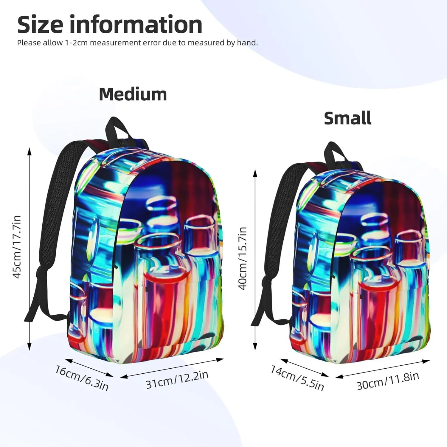Chemistry Test Tube print Laptop Backpack for Women Men,Bookbag Casual Daypackfor College Work for Travel Computer