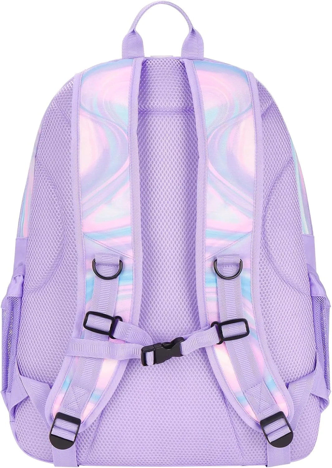 Choco Mocha Purple Backpack for Teen Girls, Travel School Backpack for Girls Middle School Large Bookbag 18 Inch