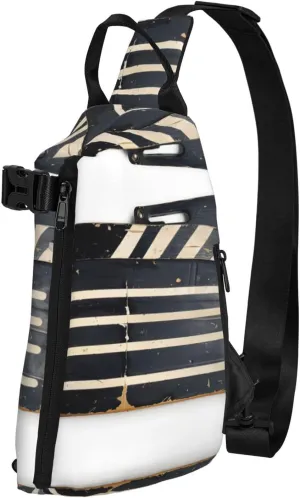 Classic Movie Clapboard Black Print Trend Casual Crossbody Chest Bag Multipurpose Cross Body Shoulder Bag