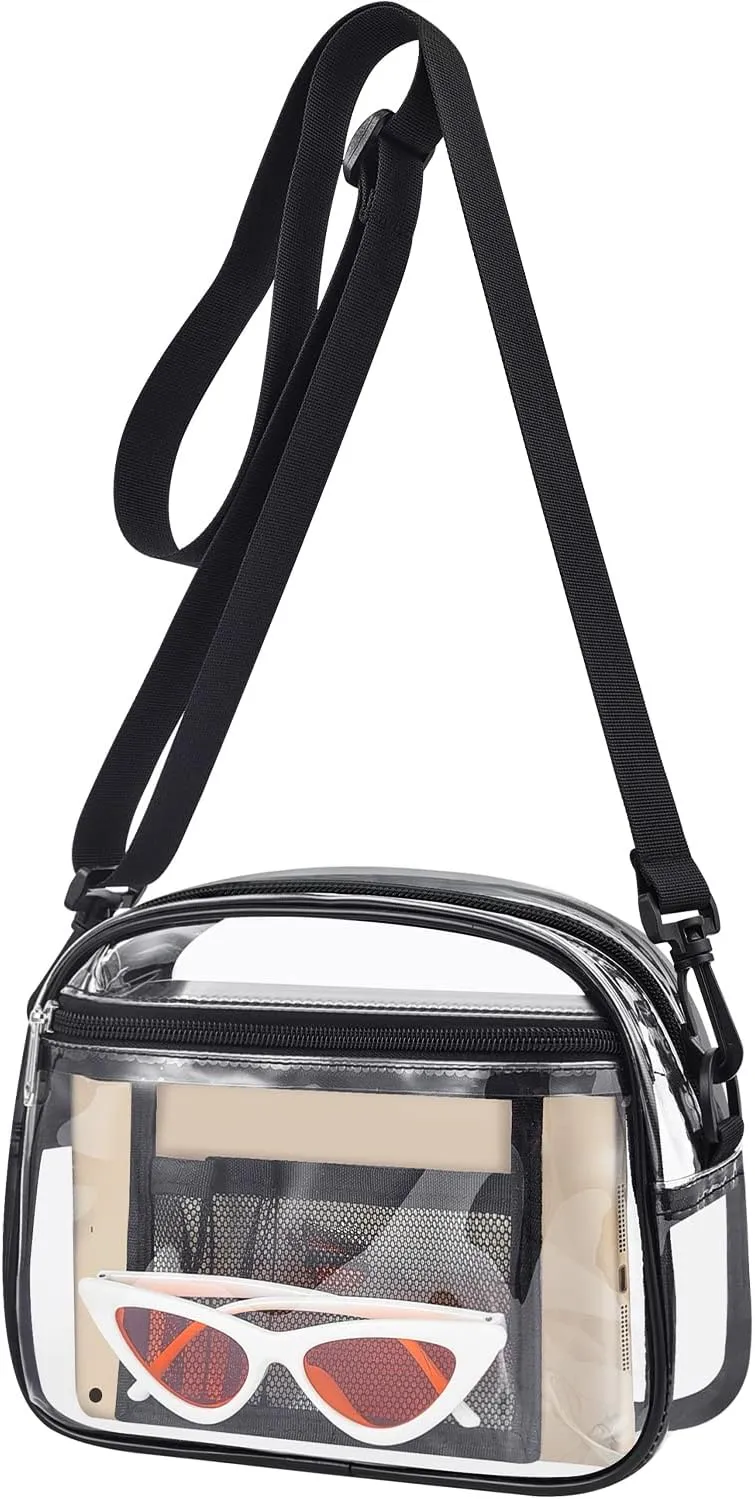 Clear Bag for Stadium Events Mini Small Clear Purse Clear Bag for Stadium Events Concert Sport Work