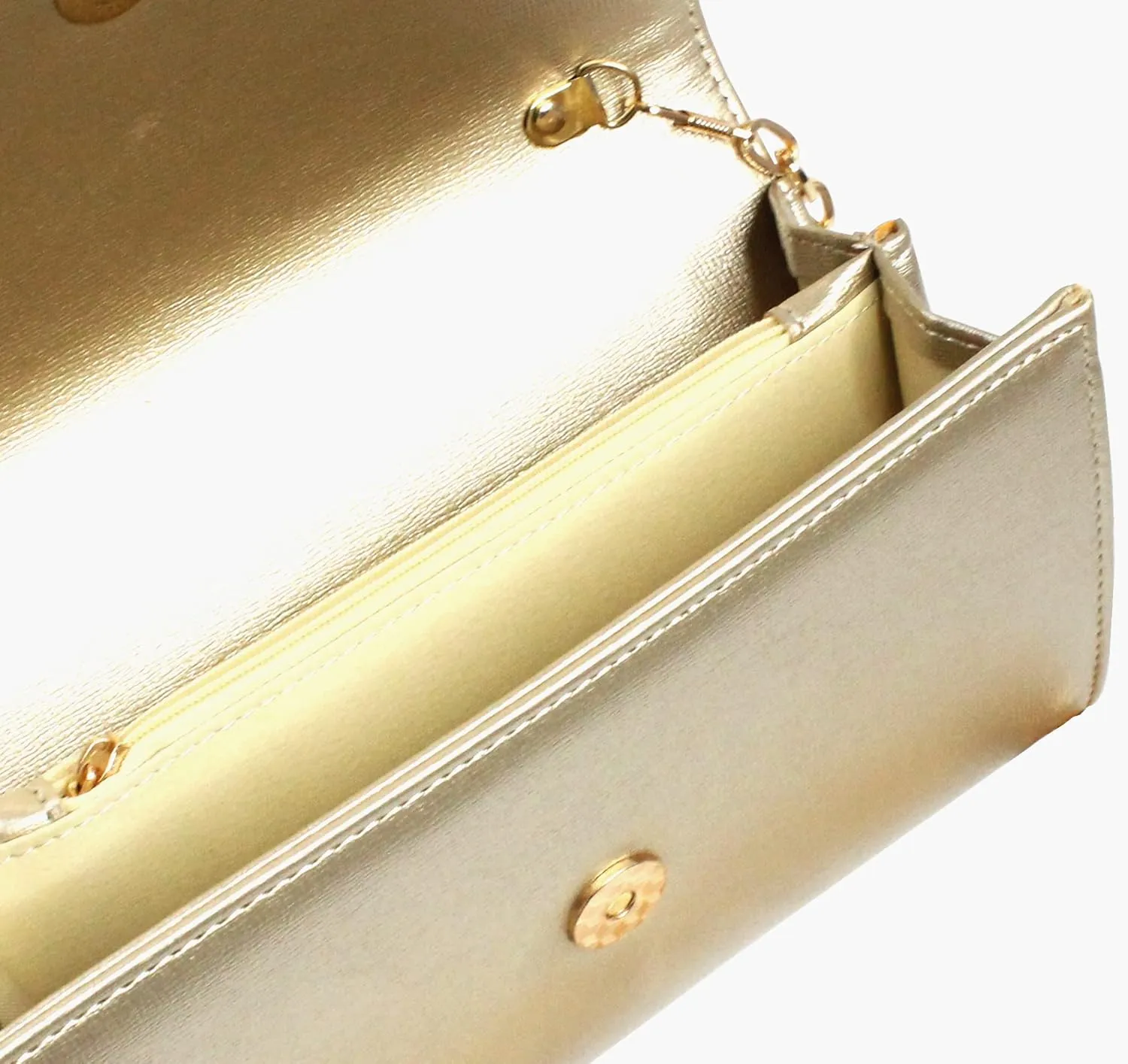 Clutch Purse Evening Bag for Women，Envelope Handbag With Detachable Chain