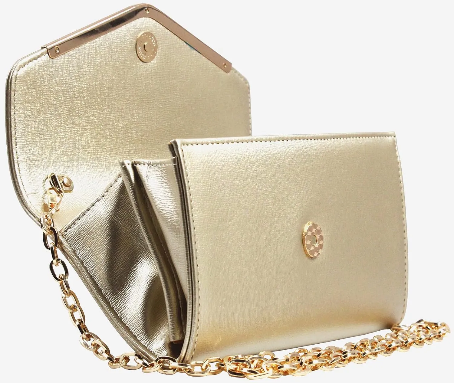 Clutch Purse Evening Bag for Women，Envelope Handbag With Detachable Chain