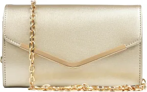 Clutch Purse Evening Bag for Women，Envelope Handbag With Detachable Chain
