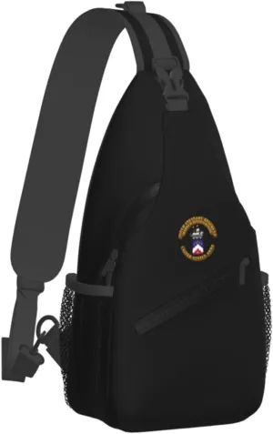 COA - 369th Infantry Regiment - Harlem Hellfighters Sling Bag for Men, Small Crossbody Sling Bags, Mini Water Resistant Shoulder Daypack for Travel, Anti Thief Chest Bag for Hiking
