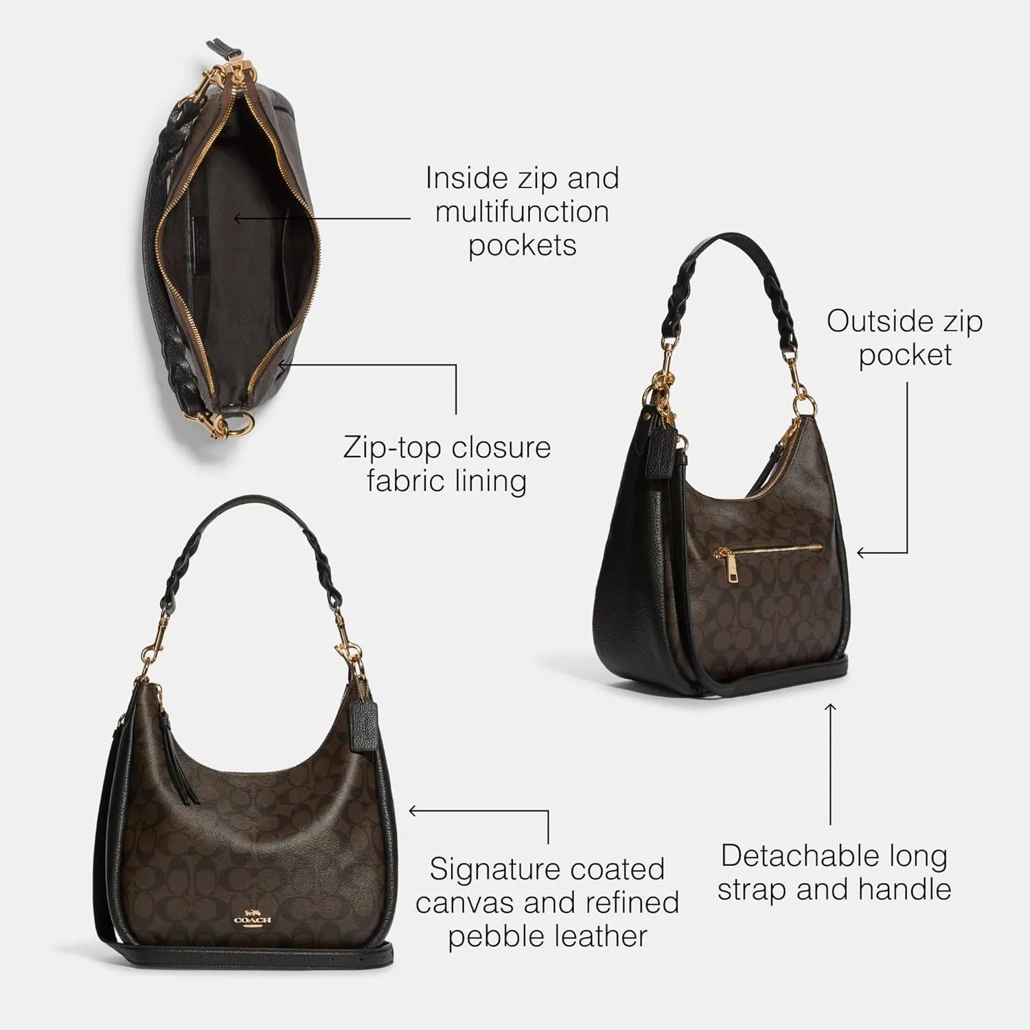 Coach Unisex Jules Hobo