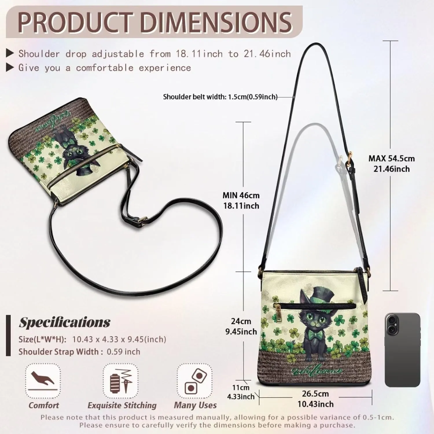 Coldinair Medium Size Shoulder Handbags Crossbody Bag for Women PU Leather Satchel Purse Shoulder Bag