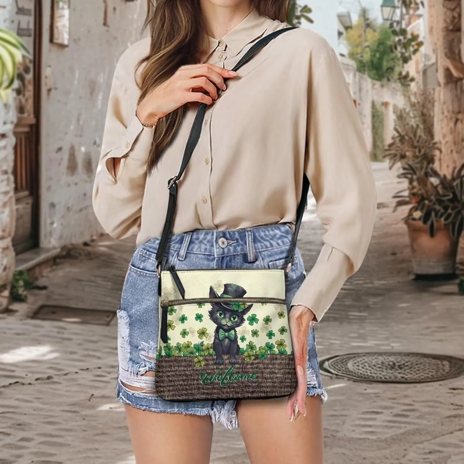 Coldinair Medium Size Shoulder Handbags Crossbody Bag for Women PU Leather Satchel Purse Shoulder Bag