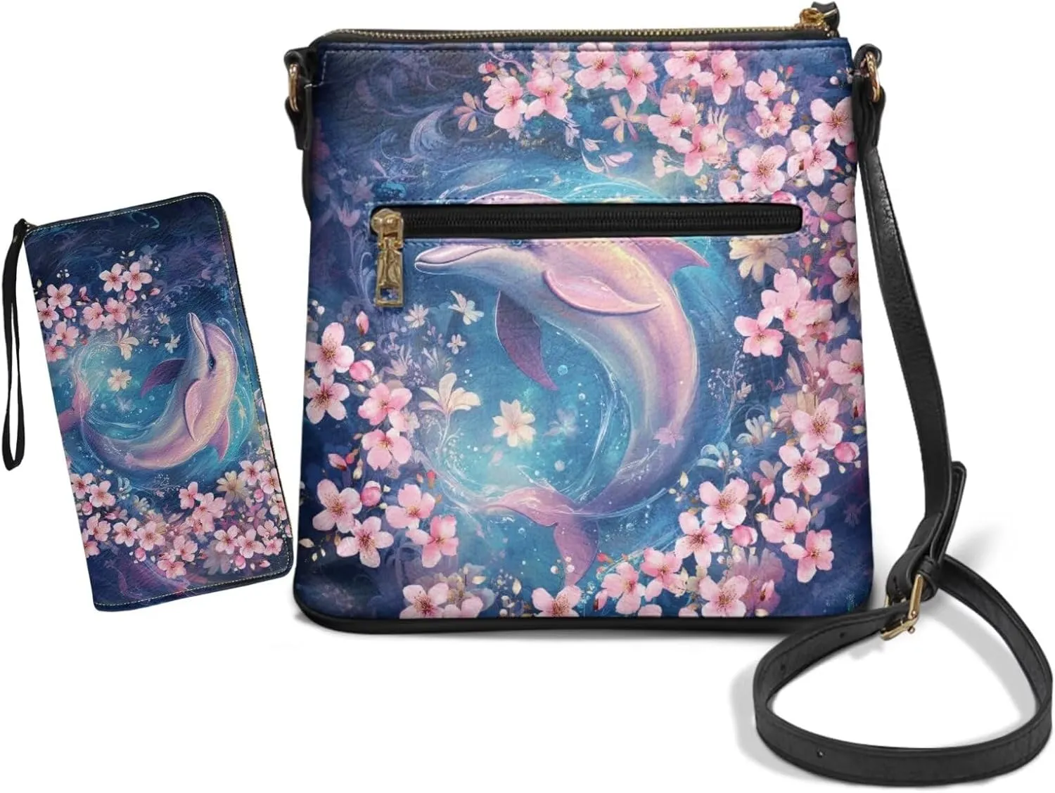 Coldinair St.Patrick's Day PU Leather Hobo Crossbody Bag Purse Ladies Wallet Set Shoulder Bag Hobo Bag Purse