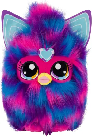 Concept One Furby Plush Backpack, Purple Mini Handbag with Adjustable Shoulder Straps, Pink
