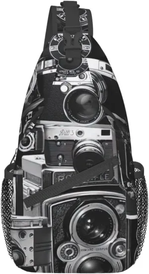 Cool Camera Collection Unisex Casual Diagonal Chest Bag,Multipurpose Crossbody Shoulder Bag Travel Hiking Daypack