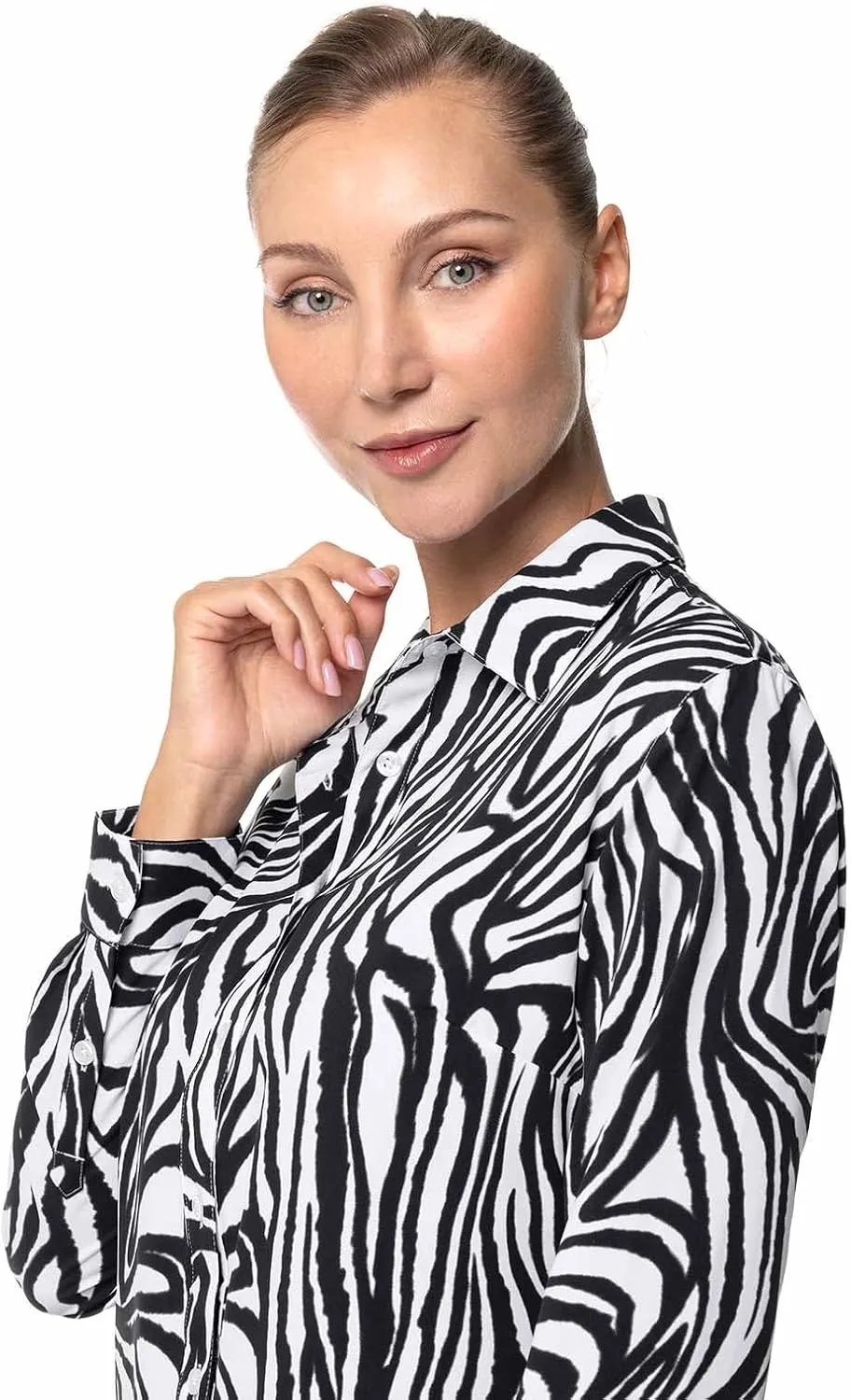 Coolibar UPF 50  Women's Rhodes Shirt - Sun Protective