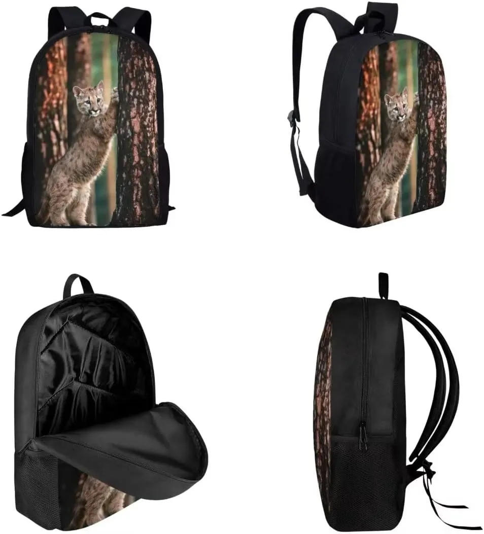 Cougar Lightweight Travel School Backpack Set with Lunch Bag and Pencil Case for Girls Teens Kids