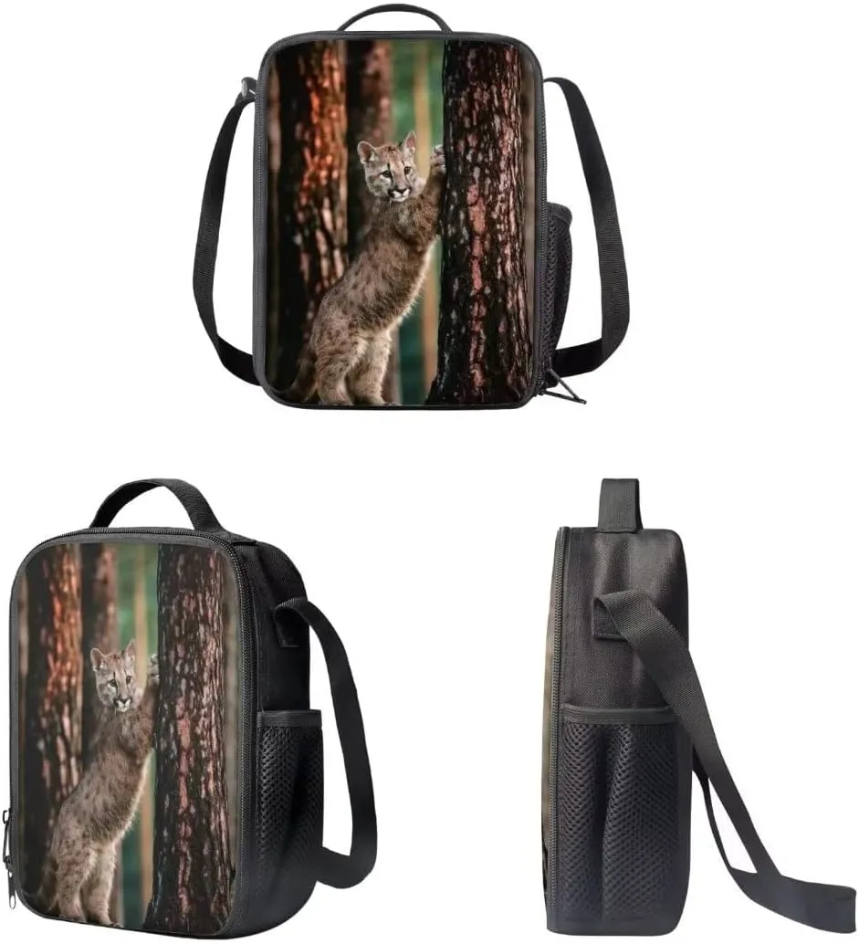 Cougar Lightweight Travel School Backpack Set with Lunch Bag and Pencil Case for Girls Teens Kids