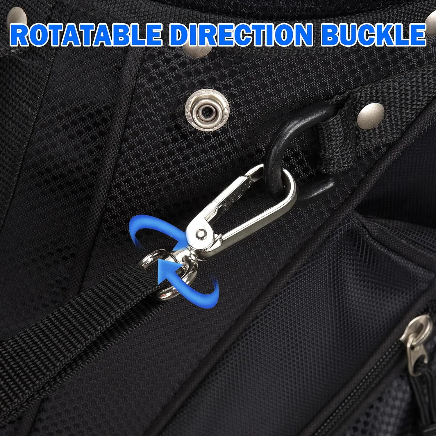 Craftsman Golf Adjustable Waterproof Star Black Blue Golf Bag Backpack Straps Replacement Also for Custom Order with Your Name Stitched
