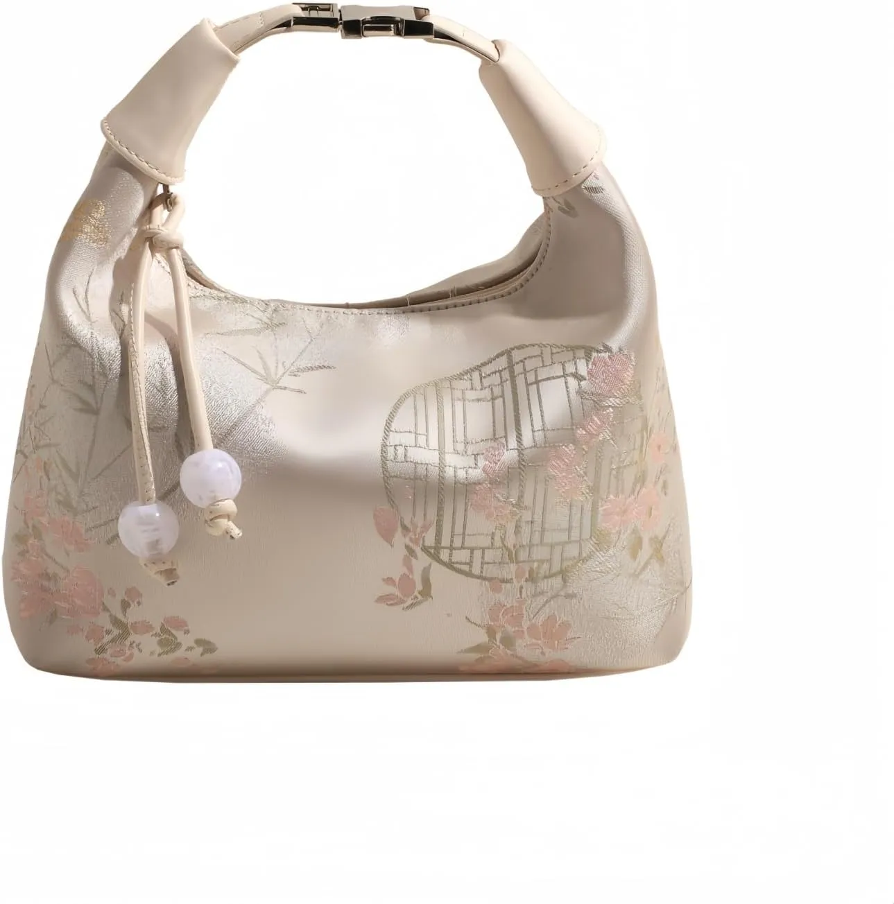 Crescent Crossbody Shoulder Bag, Tote Handbag for Women, Sling Hobo Purse with Chain Strap