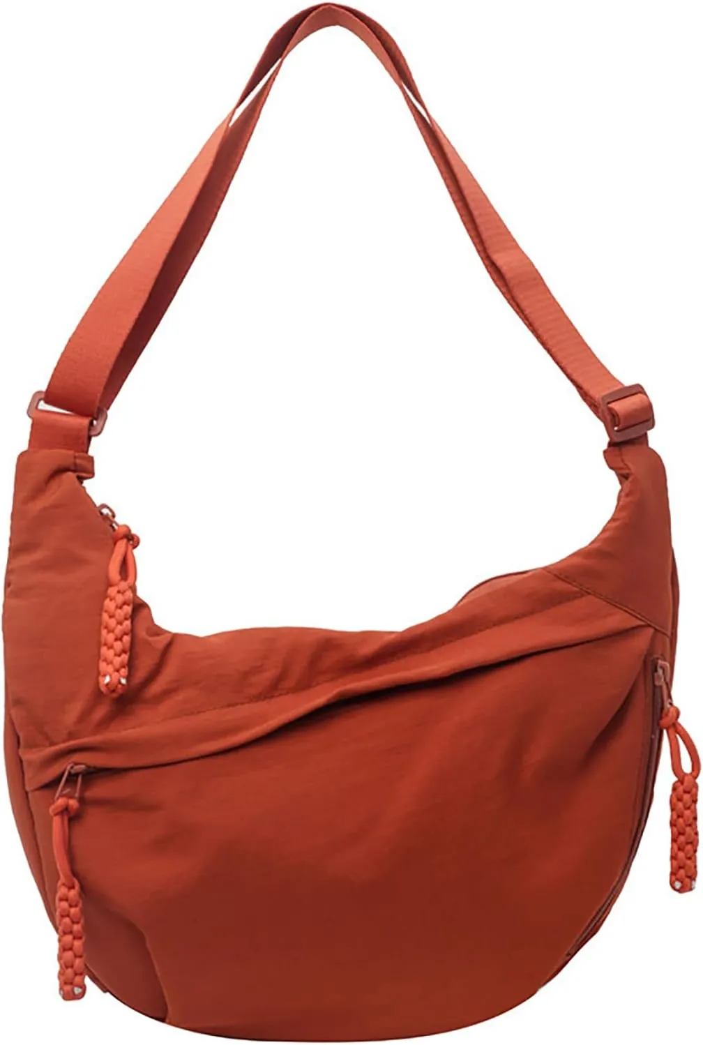 Crescent Shoulder Bag Nylon Crossbody Bag for Women Men Sling Bag Purse Hobo Bag Slouchy Dumpling Bag