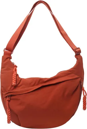 Crescent Shoulder Bag Nylon Crossbody Bag for Women Men Sling Bag Purse Hobo Bag Slouchy Dumpling Bag
