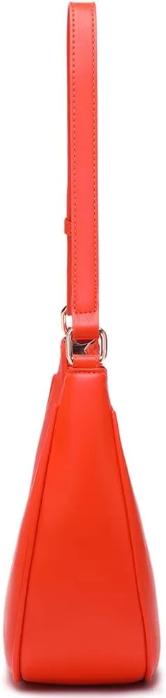 Crescent Shoulder Bags for Women Cute Hobo Tote Handbag Under the Arm Purses Mini Clutch Purse with Zipper Closure