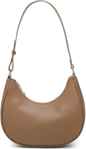 Crescent Shoulder Bags for Women Cute Hobo Tote Handbag Under the Arm Purses Mini Clutch Purse with Zipper Closure