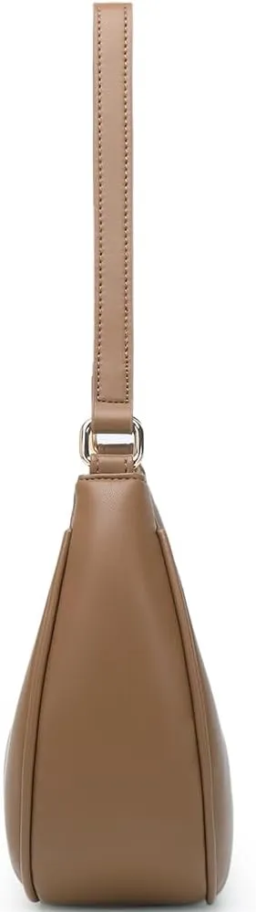 Crescent Shoulder Bags for Women Cute Hobo Tote Handbag Under the Arm Purses Mini Clutch Purse with Zipper Closure