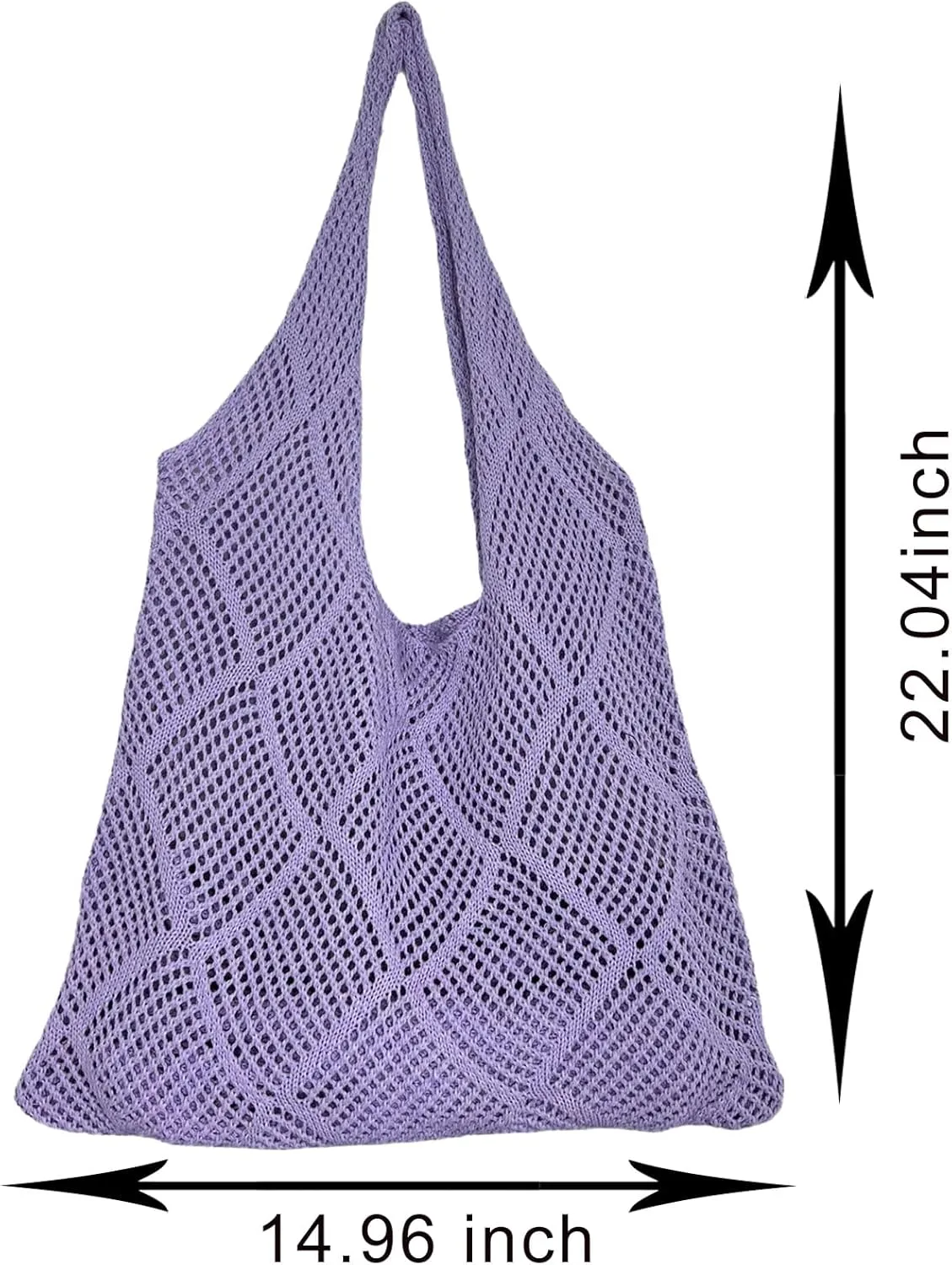Crochet Mesh Beach Tote Bag Shoulder Bag Handbags Knitting Hollow Summer Bag Hobo Bag Aesthetic