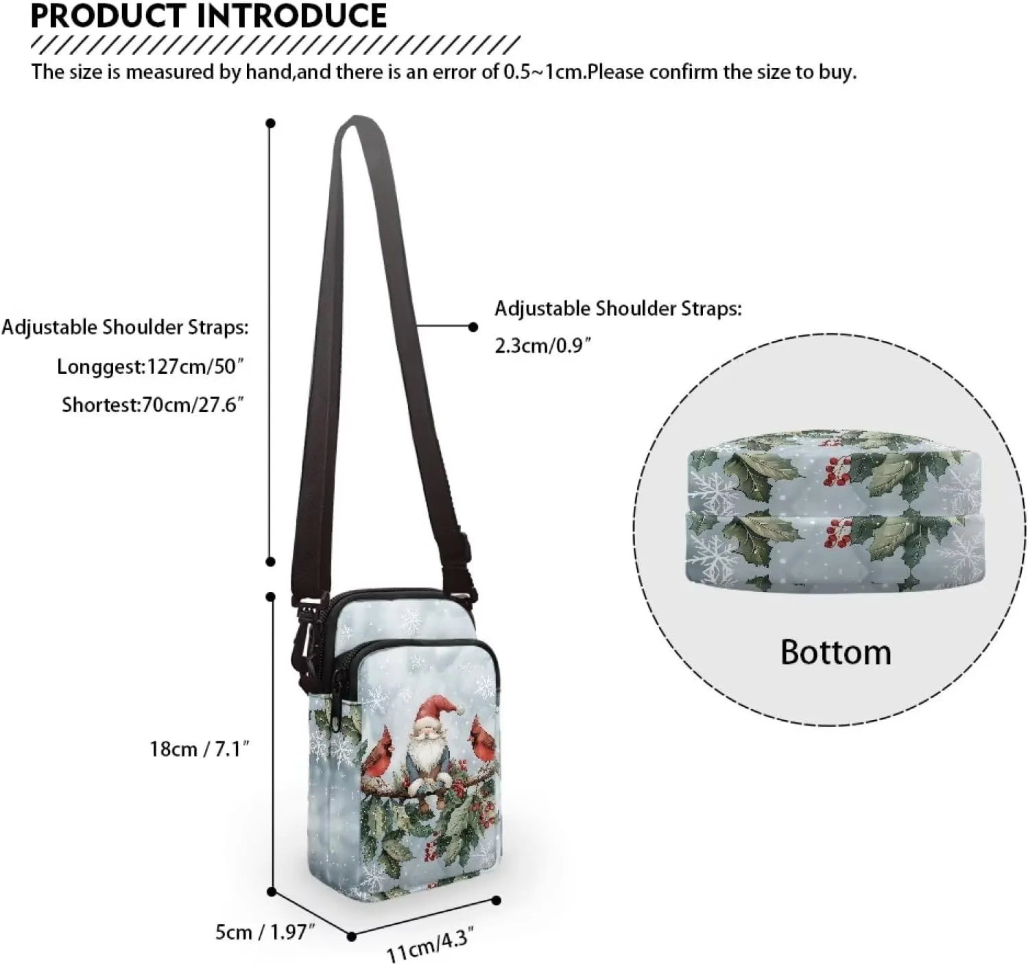Crossbody Backpack for Women Sling Bag with Adjustable Strap Women Cross Body Chest Bag Mini Purse