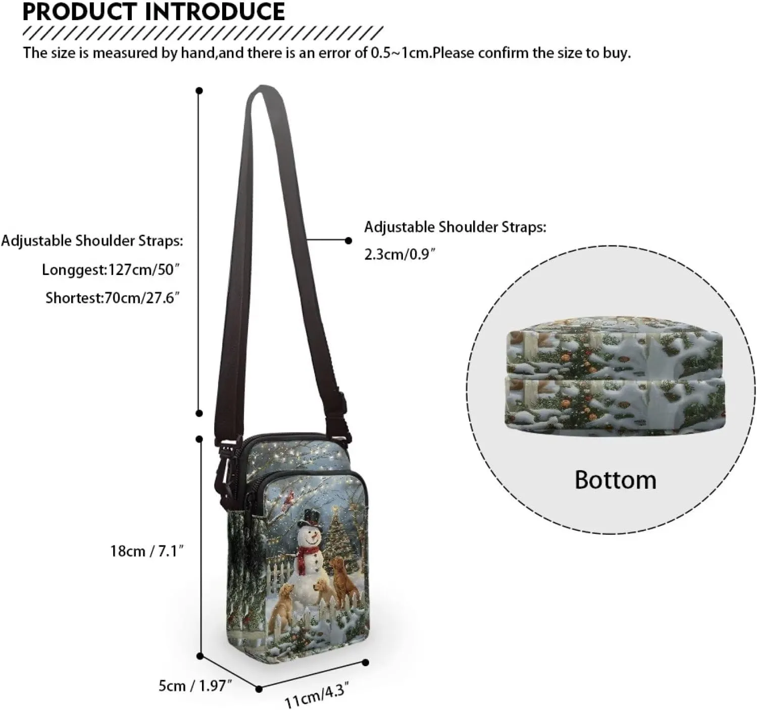 Crossbody Backpack for Women Sling Bag with Adjustable Strap Women Cross Body Chest Bag Mini Purse