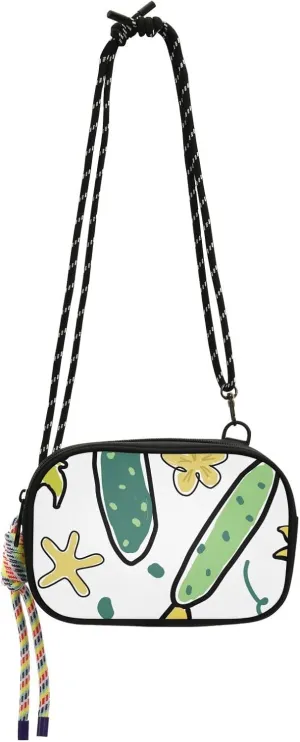 Crossbody Bag Crispy Cucumbers Cell Phone Purse Wallet with Credit Card Slots Multicolor Handbag with Adjustable Strap Fits Phone Keys And More