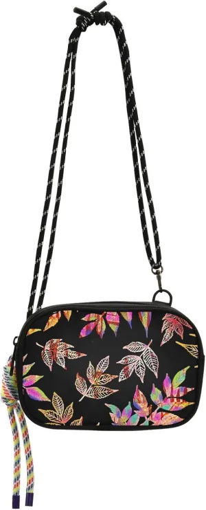 Crossbody Bag Digital Allover Multi Illustration Digital Design Cell Phone Purse Wallet with Credit Card Slots Multicolor Handbag with Adjustable Strap Fits Phone Keys And More