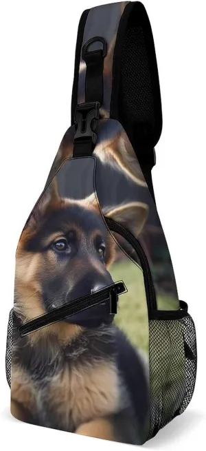 Crossbody Bag for Women Men Chest Bag Harp Seal Painting Sling Bag Crossbody Shoulder Bag Sling Backpack