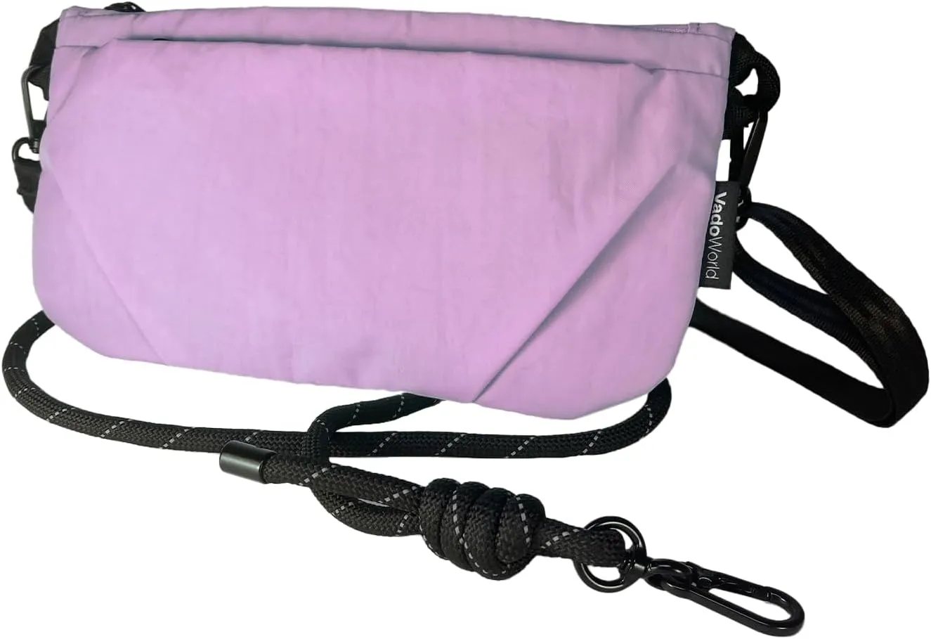 Crossbody Bag, Lightweight Sacoche Phone Bag, Portable Sling Bag with Adjustable Strap and Multi-Pockets for Travel
